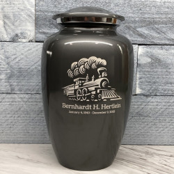 Customer Gallery - Train Cremation Urn - Gunmetal Gray