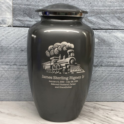 Customer Gallery - Train Cremation Urn - Gunmetal Gray