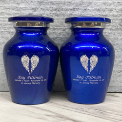 Customer Gallery - Angel Wings Keepsake Urn - Midnight Blue