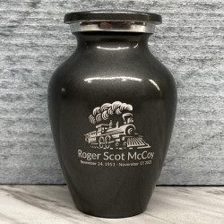 Customer Gallery - Train Keepsake Urn - Gunmetal Gray