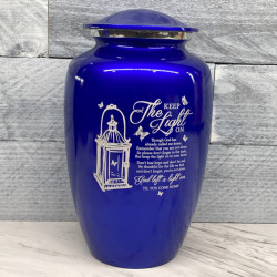 Customer Gallery - Keep the Light On Cremation Urn - Midnight Blue