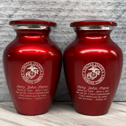 Customer Gallery - Marine Corps Keepsake Urn - Ruby Red