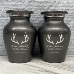 Customer Gallery - Antlers Keepsake Urn - Gunmetal Gray