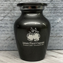 Customer Gallery - Beer Keepsake Urn - Gunmetal Gray