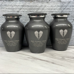Customer Gallery - Angel Wings Keepsake Urn - Gunmetal Gray