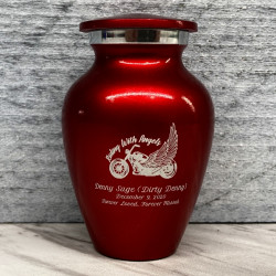 Customer Gallery - Riding with Angels Keepsake Urn - Ruby Red