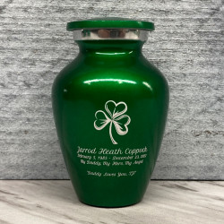 Customer Gallery - Shamrock Keepsake Urn - Shamrock Green