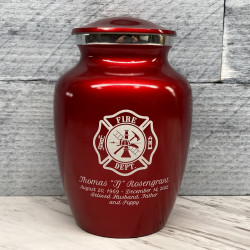 Customer Gallery - Firefighter Sharing Urn - Ruby Red