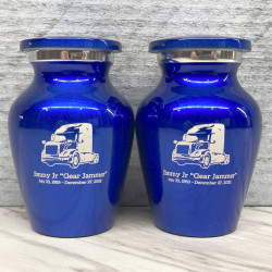 Customer Gallery - Semi Truck II Keepsake Urn - Midnight Blue