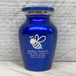 Customer Gallery - Bee Keepsake Urn - Midnight Blue