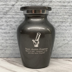 Customer Gallery - Marijuana Bong Keepsake Urn - Gunmetal Gray