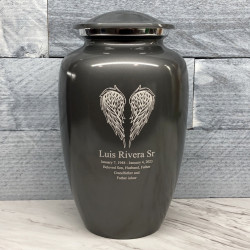 Customer Gallery - Angel Wings Cremation Urn - Gunmetal Gray