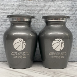 Customer Gallery - Basketball Keepsake Urn - Gunmetal Gray