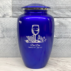 Customer Gallery - Wine Cremation Urn - Midnight Blue