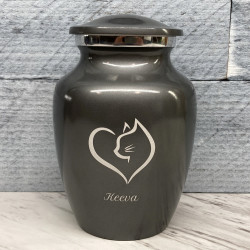 Customer Gallery - Loving Cat Cremation Urn - Gunmetal Gray