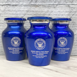 Customer Gallery - Navy Keepsake Urn - Midnight Blue