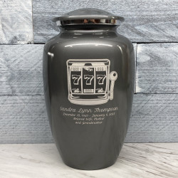 Customer Gallery - Slot Machine Cremation Urn - Gunmetal Gray