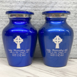 Customer Gallery - Celtic Cross Keepsake Urn- Midnight Blue