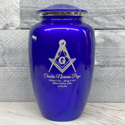 Customer Gallery - Masonic Cremation Urn - Midnight Blue