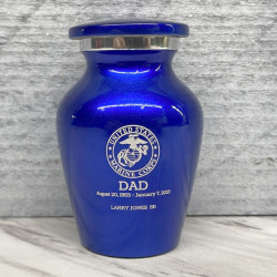 Customer Gallery - Marine Corps Keepsake Urn - Midnight Blue