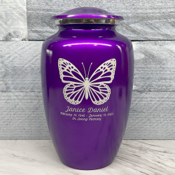 Customer Gallery - Butterfly Cremation Urn - Purple Luster