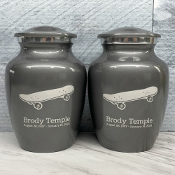 Customer Gallery - Skateboard Sharing Urn - Gunmetal Gray