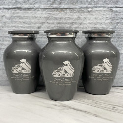 Customer Gallery - Dump Truck Keepsake Urn - Gunmetal Gray