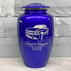 Customer Gallery - Truck I Cremation Urn - Midnight Blue