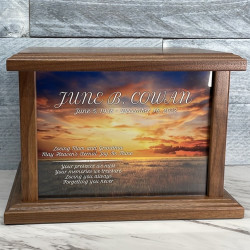 Customer Gallery - Sunset Cremation Urn - Prestige Walnut