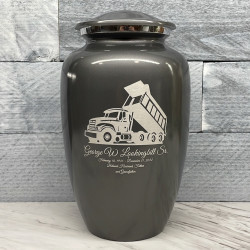 Customer Gallery - Dump Truck Cremation Urn - Gunmetal Gray