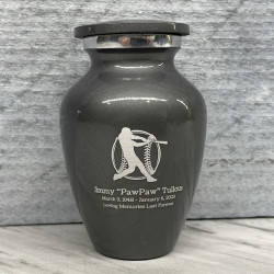 Customer Gallery - Baseball Keepsake Urn - Gunmetal Gray