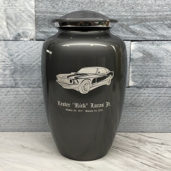 Customer Gallery - Muscle Car Cremation Urn - Gunmetal Gray