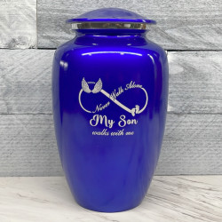 Customer Gallery - My Son Walks With Me Cremation Urn - Midnight Blue