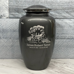 Customer Gallery - Train Cremation Urn - Gunmetal Gray