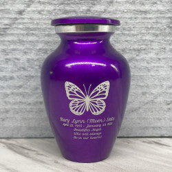 Customer Gallery - Butterfly Keepsake Urn - Purple Luster