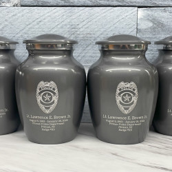 Customer Gallery - Police Sharing Urn - Gunmetal Gray