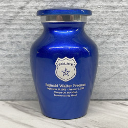 Customer Gallery - Police Keepsake Urn - Midnight Blue