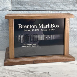 Customer Gallery - Electric Guitar Cremation Urn - Prestige Walnut