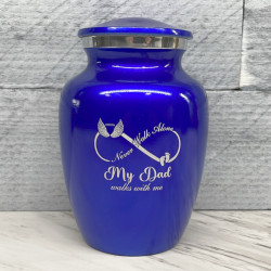 Customer Gallery - My Dad Walks With Me Sharing Urn - Midnight Blue