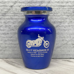 Customer Gallery - Motorcycle Keepsake Urn - Midnight Blue