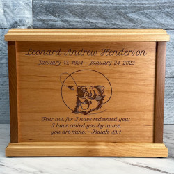 Customer Gallery - Lure Hit Cremation Urn - Signature Alder