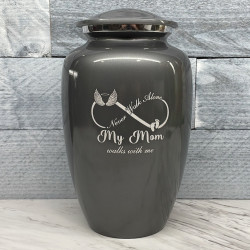 Customer Gallery - My Mom Walks With Me Cremation Urn - Gunmetal Gray