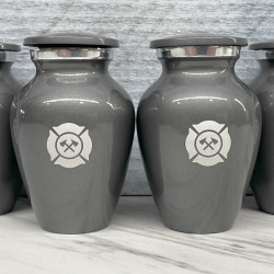 Customer Gallery - Firefighter Keepsake Urn - Gunmetal Gray