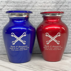 Customer Gallery - Mechanic Wrench Keepsake Urn - Ruby Red