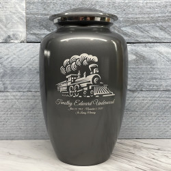 Customer Gallery - Train Cremation Urn - Gunmetal Gray