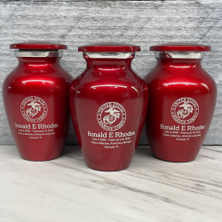 Customer Gallery - Marine Corps Keepsake Urn - Ruby Red