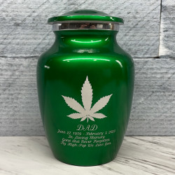Customer Gallery - Marijuana Sharing Urn - Shamrock Green