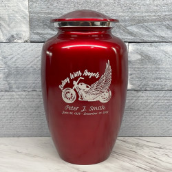 Customer Gallery - Riding with Angels Motorcycle Cremation Urn - Ruby Red