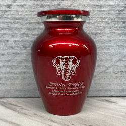 Customer Gallery - Elephant Keepsake Urn - Ruby Red