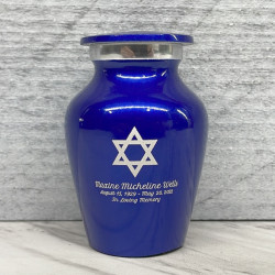 Customer Gallery - Star of David Keepsake Urn - Midnight Blue